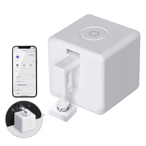 Fingerbot Plus Interrupteur Intelligent avec Commande Tactile,Compatible avec l'Application Smart Life et le Hub Bluetooth Tuya pour Alexa,Google Home et Contrôle par Minuterie,Blanc - Neuf