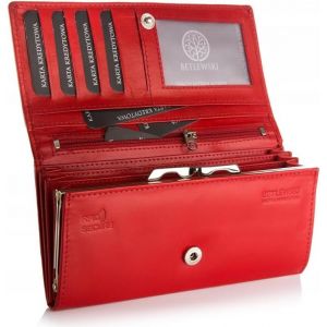 Petit Portefeuille Pour Femme En Cuir - Bloqueur De Cartes Rfid - Petit Portefeuille En Cuir Naturel Avec De Nombreux Compartiments Pour Cartes Et Compartiment &Agrave; Monnaie - 19,2 X 10,2 X - Neuf