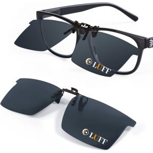 Polarized Clip-On Lunettes De Soleil Hommes/Femmes Flip-Up Polarized Sun Lenses Adapter Sur Lunettes De Prescription/Lecteurs/Sports De Plein Air - Neuf