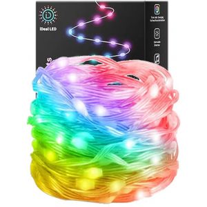 Kal-33ft 100 Leds Changement De Couleur Guirlande Lumineuse Synchronisation De Musique Et Contrôle Par Application Usb Diy Guirlande Lumineuse Intelligente Étanche Pour Fête,Chambre,Noël - Neuf