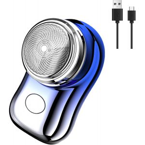 Mini Rasoir Électrique, Rasage Électrique De Poche, Mini Razor, Pocket Electric Shave, Portable Rechargeable Shaver, Electric Razor Pour La Maison, Le Bureau, Les Voyages D'affaires (Dégradé Bleu) - Neuf