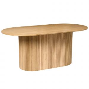 Table de repas LUNNIN Chêne clair 90 cm 180 cm - Neuf