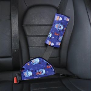 Ajusteur De Ceinture De Securite Enfant, Coussin De Voyage Pour La Nuque, Motif Mouton, Protege-Boucle Pour Poussette - Neuf