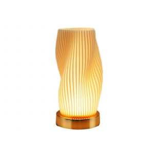 Lampe De Chevet &Agrave; Base M&eacute;tallique Avec Port Usb Et &Eacute;clairage 3 Couleurs - Neuf