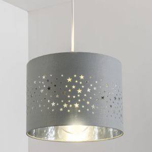 Abat-Jour,Enfants,Chambre,Salle De Jeux,Salon,Bureau,Installation Facile,Non &Eacute;lectrique,25 Cm (Gris) - Neuf