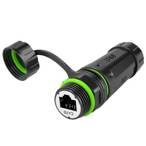 Panneau femelle blind&eacute; CAT6A M20 RJ45 &eacute;tanche IP68 sans c&acirc;ble - Neuf