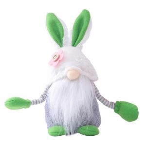 Lapin de Pâques Gnome Peluche Pâques Sans Visage Nain Poupée Saint Valentin Décoration Maison Vacances Table Ornement A - Neuf