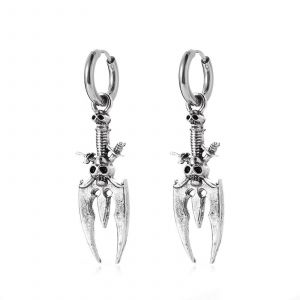 Squelette Boucles D'oreilles Hip Hop Style Bijoux Cadeaux Pour Femmes Hommes Fille Ados - Neuf