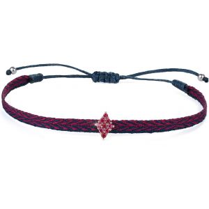 Kal-Bracelets D'amitié Pour Femmes Bracelets À Charme En Cz Bracelets Ajustables En Soie Pile Bracelets À Cordons Colorés - Neuf