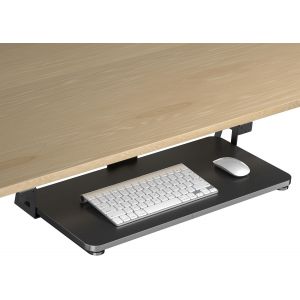 SUBZONAL-Plateau de clavier sous le bureau - Grande pince en C - 65,5 cm (75,6 cm avec les pinces) x 31,1 cm Plateau coulissant pour clavier et souris DSF4 (75,6 cm) - Neuf