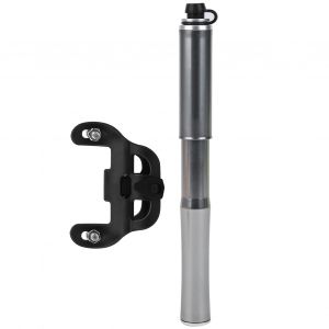 Mini Pompe A Air Portable Pour Vtt, Gonfleur De Pneus De Velo Pour Valves Presta Et Schrader, Titane - Neuf
