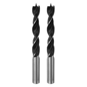 Lot de 2 forets à pointe ronde en acier de 13 mm de diamètre pour menuisier,travail du bois,plastique,caoutchouc - Neuf
