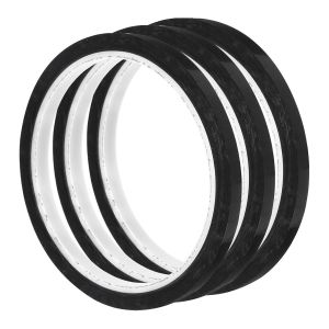 KALANKA-Lot de 3 rouleaux de ruban adhésif noir 0,5 cm x 30 m de film PET pour tableau blanc résistant à la chaleur haute température pour transformateur moteur 5S positionnement logo 5S 6 mm x - Neuf