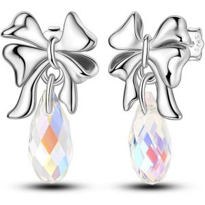 Kal-Sterling Silver Stud Boucles D'oreilles, Boucles D'oreilles Femme &Eacute;toile Et Lune, Licorne Fille Cadeau Tournesol Boucles D'oreilles Papillon Boucles D'oreilles - Neuf