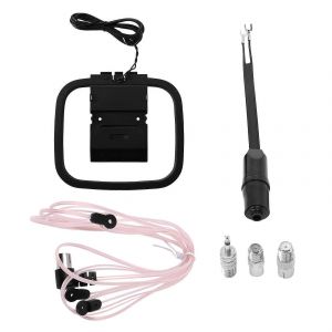 Antenne fm pour récepteur stéréo intérieur,kit d'antenne radio FM AM universelle 75 ohms/300 ohms avec antenne - Neuf