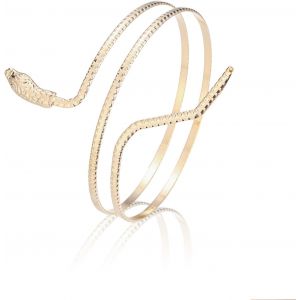 Kalsw-Bracelet De Bras Doré Pour Femmes,Bracelet Au Design Unique De Serpent,Accessoire De Costume,Taille Unique,Bracelets Dorés Élégants - Neuf