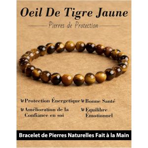 Kalanka-Bracelet En Pierres Naturelles 6 Mm Pour Femme Et Homme, Bracelets En Perles &Eacute;lastiques De Cristal Th&eacute;rapeutique, Cadeaux De Bijoux Pour No&euml;l, Anniversaires Et Autres Occasions Sp&eacute;ciales - Neuf