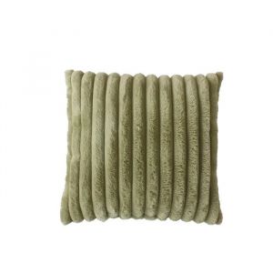 Coussin A Poil 40 X 40 Cm Cottele Vert Olive - Neuf