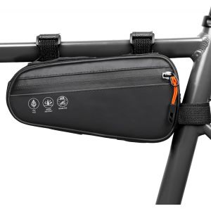 Kal-Sacoche Vtt Cadre, Sacoche De Cadre Vélo Triangle Étanche, Sacoches Avant Top Tube Pour Cyclisme, Vtt Et Vélo Route, Bike Frame Bags, Sacoche Selle Velo, Avec Sangle Réfléchissant, 1,8l, Noir - Neuf