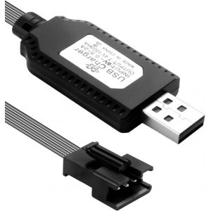 Kajgl-7.4v Usb Chargeur Câble Rc Universel,Connecteur Sm-4p Plug Pour 2s 7.4v Lipo Batterie,Compatible Voiture Rc Bateau Rc Drone Rc Avions Rc Et Autres Jouets Télécommandés-Kajgl - Neuf