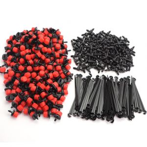 Lot de 150 goutteurs automatiques - Connecteurs en T - Pour tuyau d'arrosage - Ancrage de fixation - Syst&egrave;me d'irrigation goutte &agrave; goutte - 150 pi&egrave;ces - Neuf