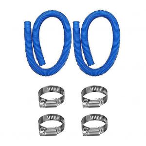 Pack de 2 Pool de Remplacement de la Pompe &agrave; Tuyaux au-Dessus du Sol Piscines - Compatible avec la 607, 637 Filtre de Piscine Pompes, Comprend 4 Pinces - Neuf