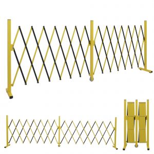 Barri&egrave;re En Aluminium Hwc-B34, Barri&egrave;re Extensible, Barri&egrave;re De Protection Extensible, 103 X 52-400 CmJaune-Noir - Neuf