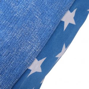 Sac a dos en toile avec cordon de serrage pour femme, ideal pour les voyages, l'ecole ou le quotidien (bleu) - Neuf