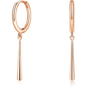 Kal-Boucles D'oreilles Cr&eacute;oles En Argent Sterling 925 Avec Pendentif, Hypoallerg&eacute;niques Et L&eacute;g&egrave;res, Boucles D'oreilles Pendantes En Argent, Bijoux Cadeau Pour Femme, Fille, Petite Amie, Maman - Neuf