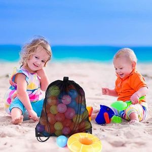 Sac &Agrave; Dos En Maille Noire Durable Avec Cordon De Serrage - L&eacute;ger, Spacieux Et Respirant Pour Le Sport, La Salle De Sport Et Un Usage Quotidien - Neuf