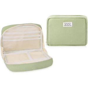 CAUC-Trousse Scolaire Pencil Case Ecole Etui à CrayonsGrande Capacité Sac à Maquillage pour adultesadolescents Pochette Organisateur de Stylo (Vert) - Neuf