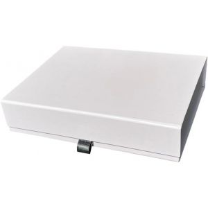 Bo&icirc;te cadeau magn&eacute;tique de luxe pour mariage, mariage, f&ecirc;te pr&eacute;natale (Light Grey - Medium-220x170x50mm) - Neuf