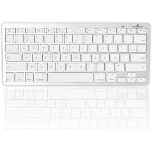 Clavier sans Fil Bluetooth pour Mac, MacBook Pro, Air, Mini, iMac, iPad Air 4/3, iPad Pro 12.9/11, Mini, iPhone - Mini Clavier Mac Français AZERTY, Compact, Ultra Mince, Léger, Silencieux - Neuf