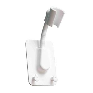 Support mural r&eacute;glable pour pommeau de douche, installation sans per&ccedil;age - Neuf