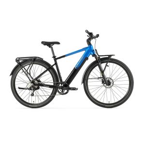 V&eacute;lo &Eacute;lectrique De Trekking Cyrusher Voyage, Bafang 250 W, Capteur De Couple, Batterie 36 V 14 Ah, Bleu - Neuf