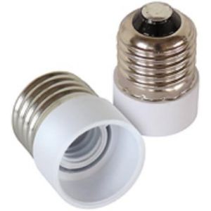 Sjzg-Lot De 2 Adaptateurs Pour Culot De Lampe E14 E27 Gu10 B22 Pour Ampoules Led Halog&egrave;nes Et &Agrave; &Eacute;conomie D'&eacute;nergie (2 X E27 Vers E14) - Neuf