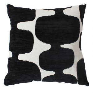 Coussin D&eacute;coratif D&eacute;houssable Jacquard Motif Moderne - Neuf