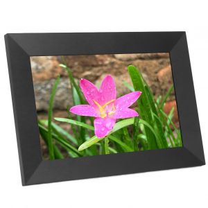 Cadre photo numerique 8 pouces, ecran tactile HD, partage d'applications, rotation automatique, Wi-Fi, prise 100-240 V, Royaume-Uni - Neuf