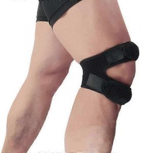 (Noir) Genouill&egrave;re De Sport, Ceinture De Soutien Rotulien, Bandage &Eacute;lastique, Sangle De Sport, Genouill&egrave;res, Bande De Protection, Football, Basket-Ball, Genouill&egrave;re De Sport - Neuf