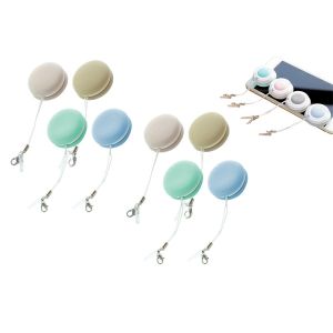 Porte-cl&eacute;s nettoyants d'&eacute;cran Macaron (8 pi&egrave;ces) pour t&eacute;l&eacute;phones, tablettes et lunettes - Neuf