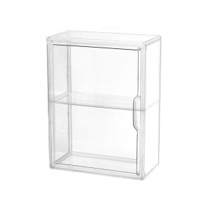 Vitrine &agrave; deux niveaux en acrylique pour figurines et objets de collection - Neuf