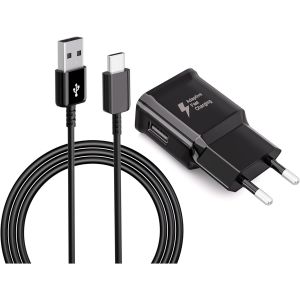 KALANKA-Chargeur Original de Type C Chargeur Rapide avec C&acirc;ble de Charge USB C&acirc;ble pour Samsung Galaxy S8, S8 Plus, S9, S9+, S10, S10+, S10e, A50, A51, A40, A30, A20, A20e, Z Flip3, Z Fold2 - Neuf