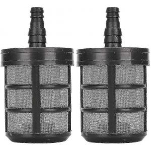 Lot de 2 filtres pour tuyau d'arrosage, crépine double couche en acier inoxydable pour pulvérisateurs à pompe à eau - Neuf