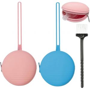 Boite A Tetine,Boite Tetine Bebe,Boite A Tetine Bebe,&Eacute;tui Porte-Sucette En Silicone,Pack De 2,Pochette Portable De Voyage Pour Sucettes Nouveau-N&eacute;s,Contenant De Rangement En Silicone Sans Bpa - Neuf