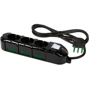 Multiprise 3 Prises bivalentes pour Grandes Prises Italiennes - Petites et allemandes 6 Prises bivalentes Italiennes lat&eacute;rales pour Petites Prises/Grandes Prises - Neuf