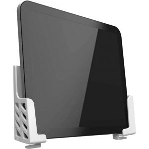 Support Mural Universel pour Tablettes Tactiles/Smartphone/Liseuse/T&iquest;&iquest;l&iquest;&iquest;commande, Compatible avec iPad Samsung Google Surface Huawei Honor, Installation avec 3M Adh&iquest;&iquest;sif ou Vis, Blanc - Neuf