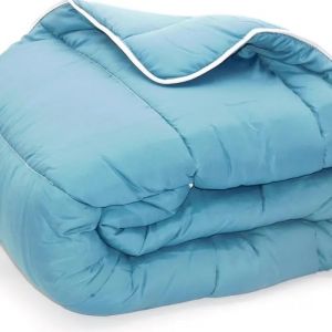 Couette Temp&eacute;r&eacute;e Bleu Canard - 2 Personnes 240 X 260 - Mi Saison - Mortreux - Neuf