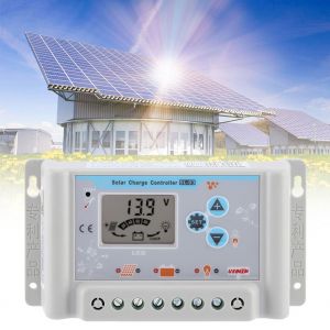 HJLIAN Controleur de charge solaire 12 V/24 V avec ecran LCD et port USB (SL03-20A) - Neuf
