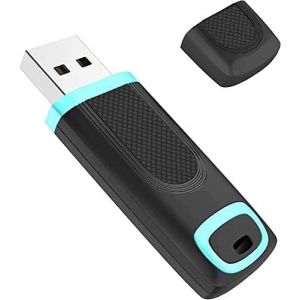 SUBZONAL-Cle USB 256Go, Clé USB 256 Go, Clé USB 3.0 256 Go des Vitesses allant jusqu'à 135 Mo/s, USB 256Go Stockage Données avec Lumière LED pour PC Tablettes/Laptop/autoradio/TV (Cyan) - Neuf