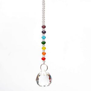 HJLIAN Pendentif en perles de cristal colorees a faire soi-meme, accessoire de decoration (30 mm) - Neuf
